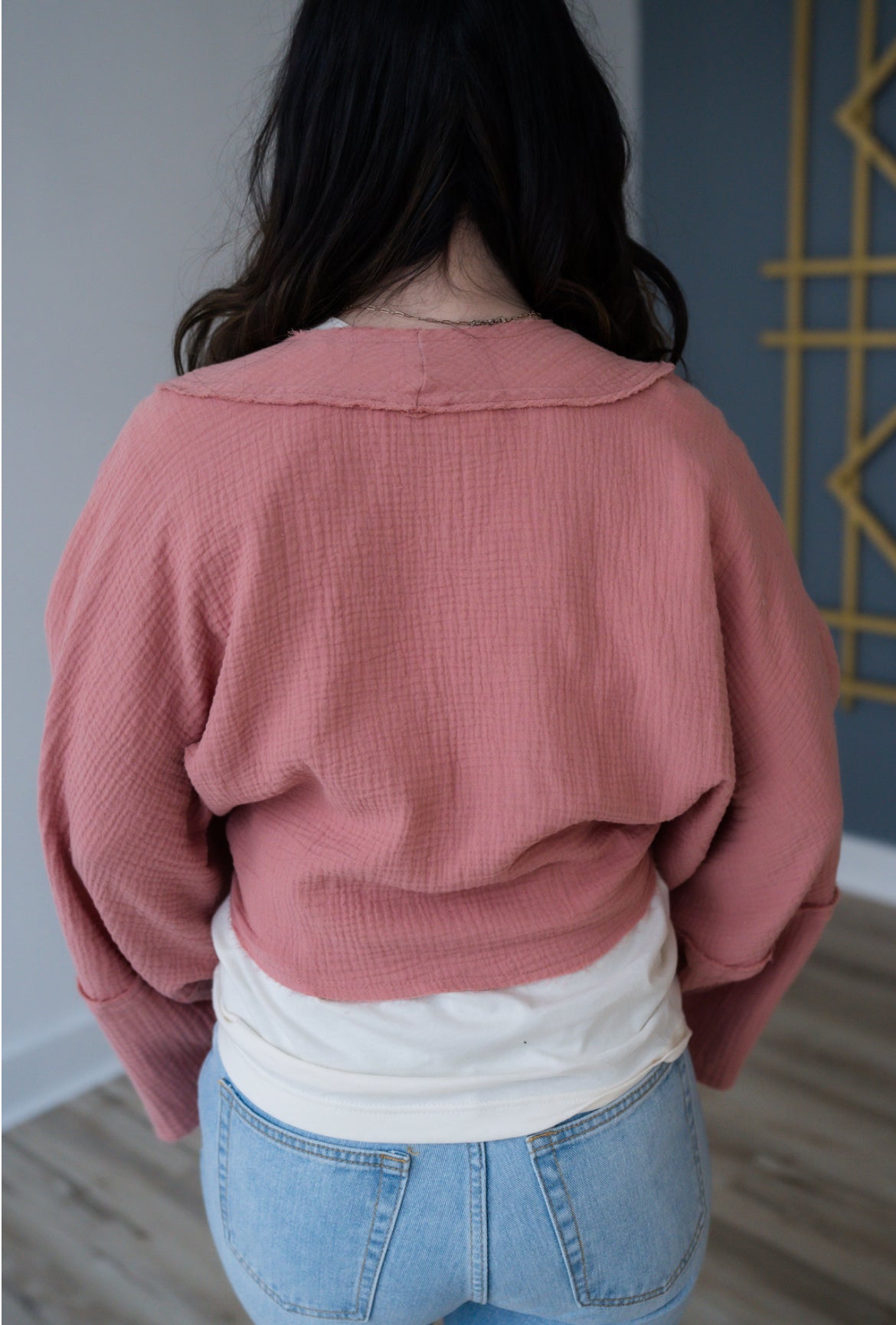 Woven Cardigan