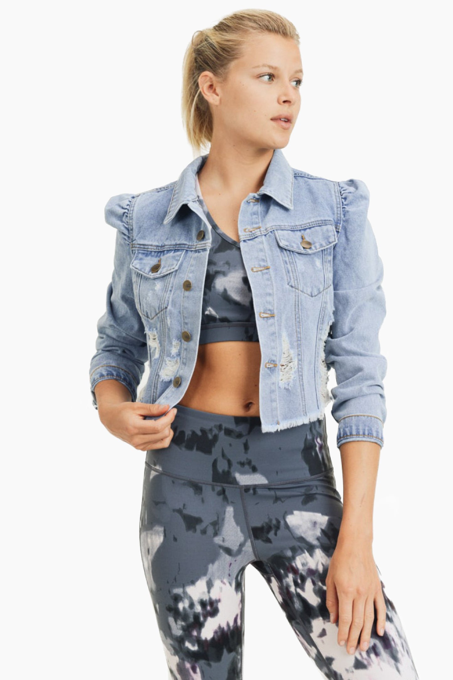 Distressed Denim Jacket