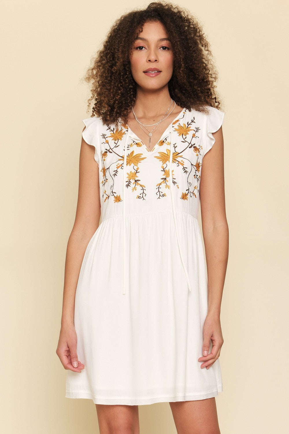 Floral Embroidered Dress