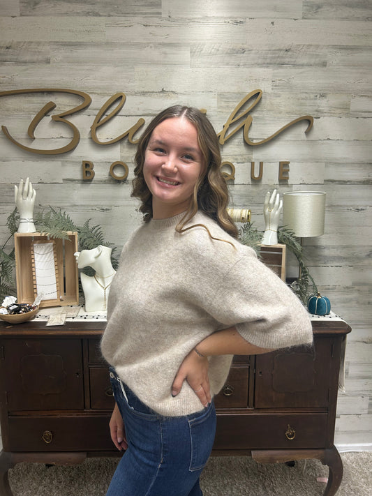 Pistola “Evelyn” Short Sleeve Sweater