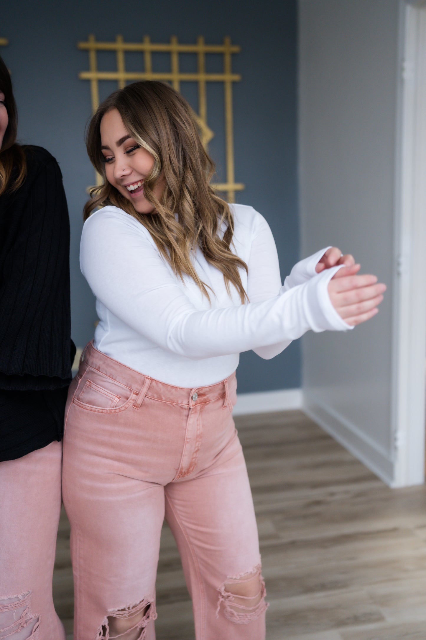 90's Vintage Crop Flare - Melon