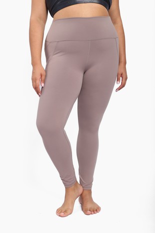 CURVY Tapered Band High Waist Leggings