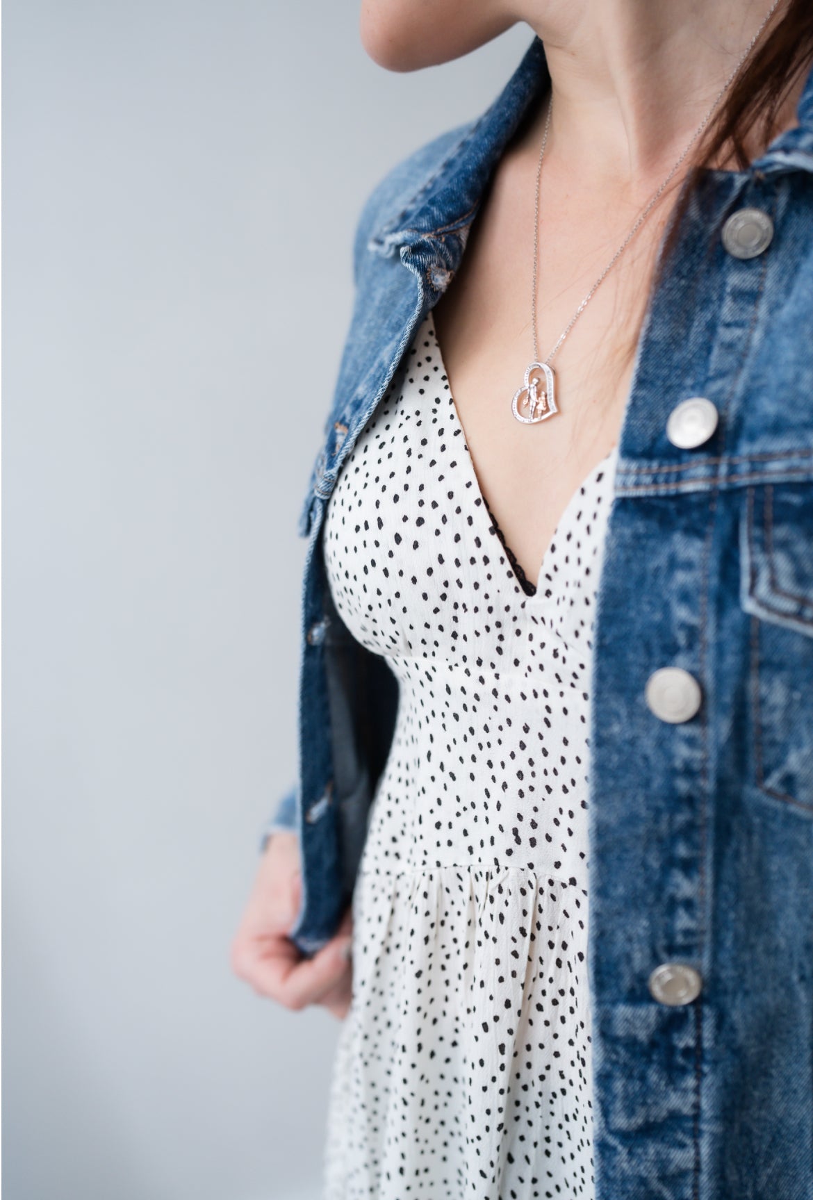 Polka Dot Deep V Mini Dress