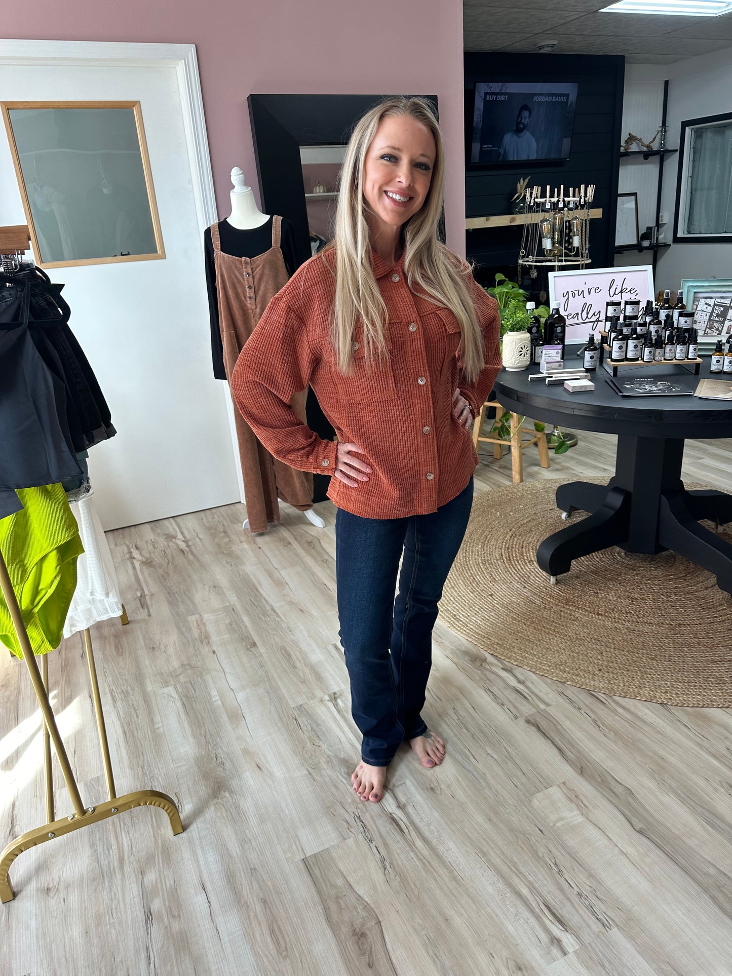 Mid-rise Boot Cut Jeans