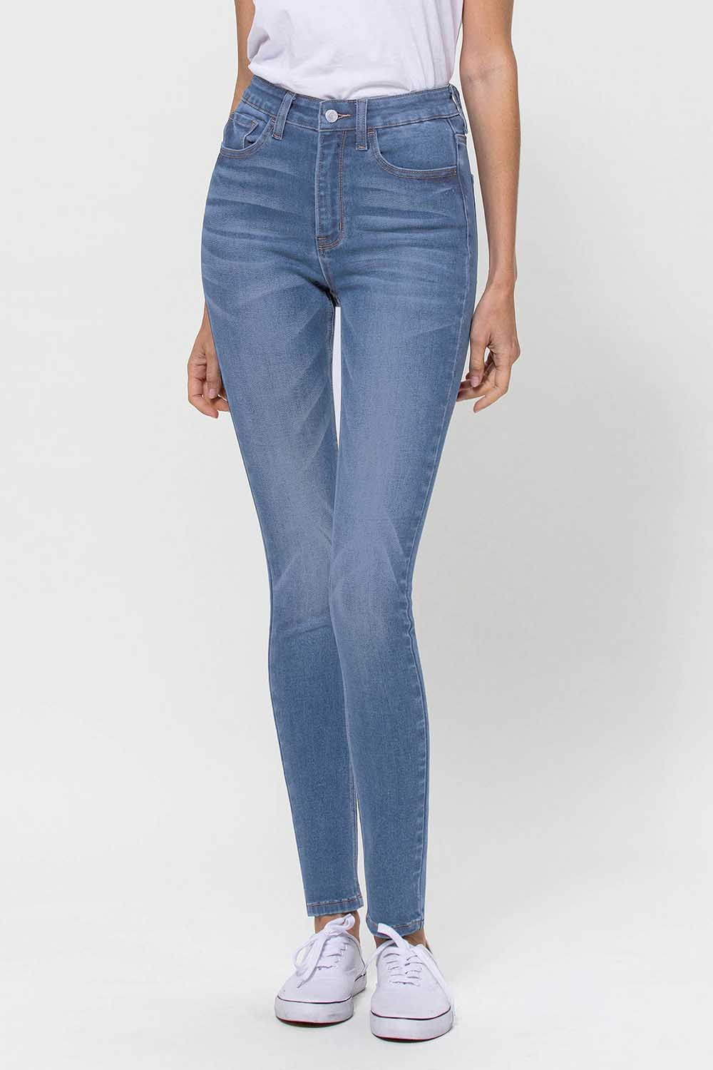 VERVET HIGH RISE SUPER SOFT ANKLE CROPPED SKINNY JEANS
