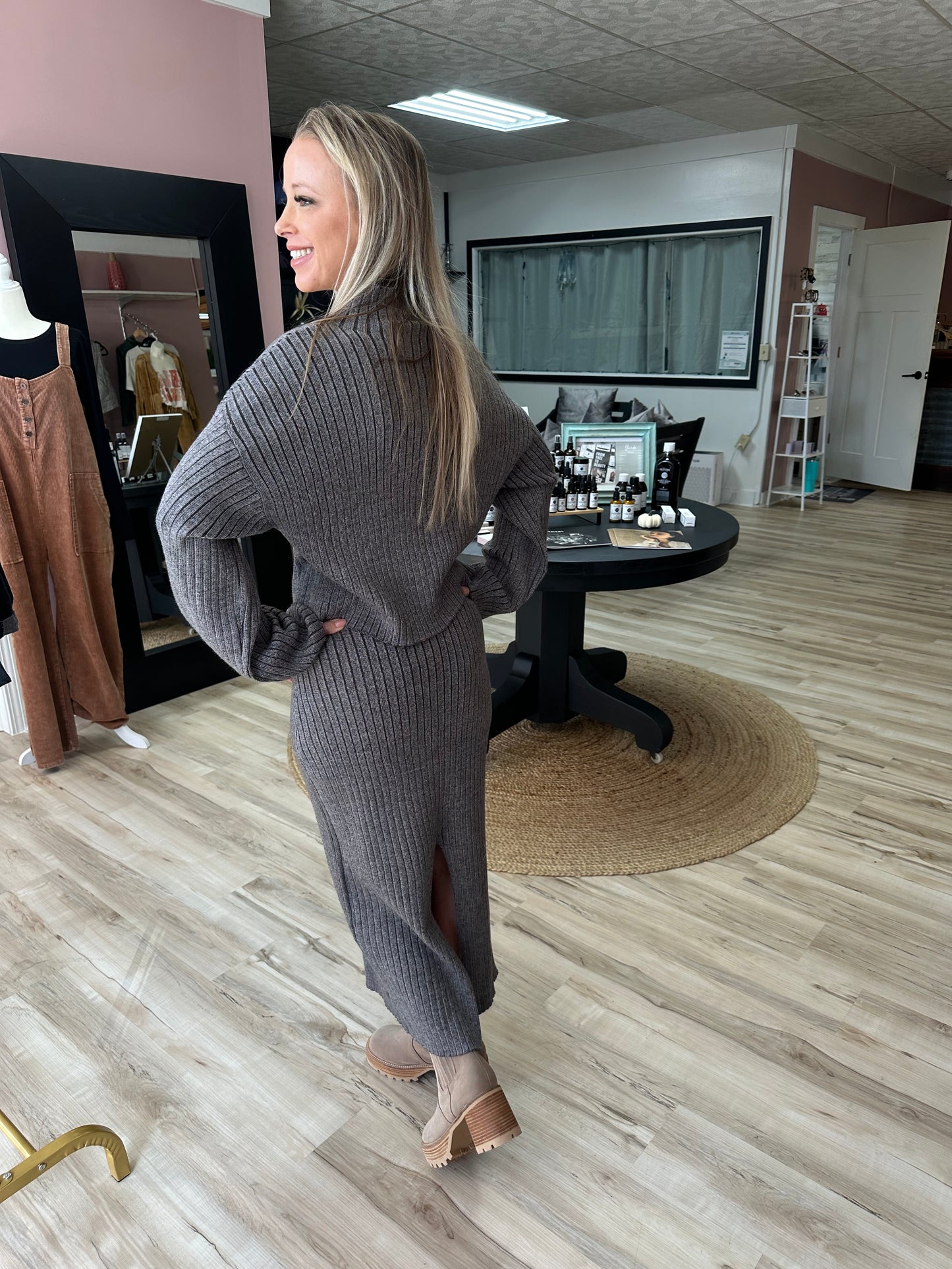 Ribbed Knit Sweater