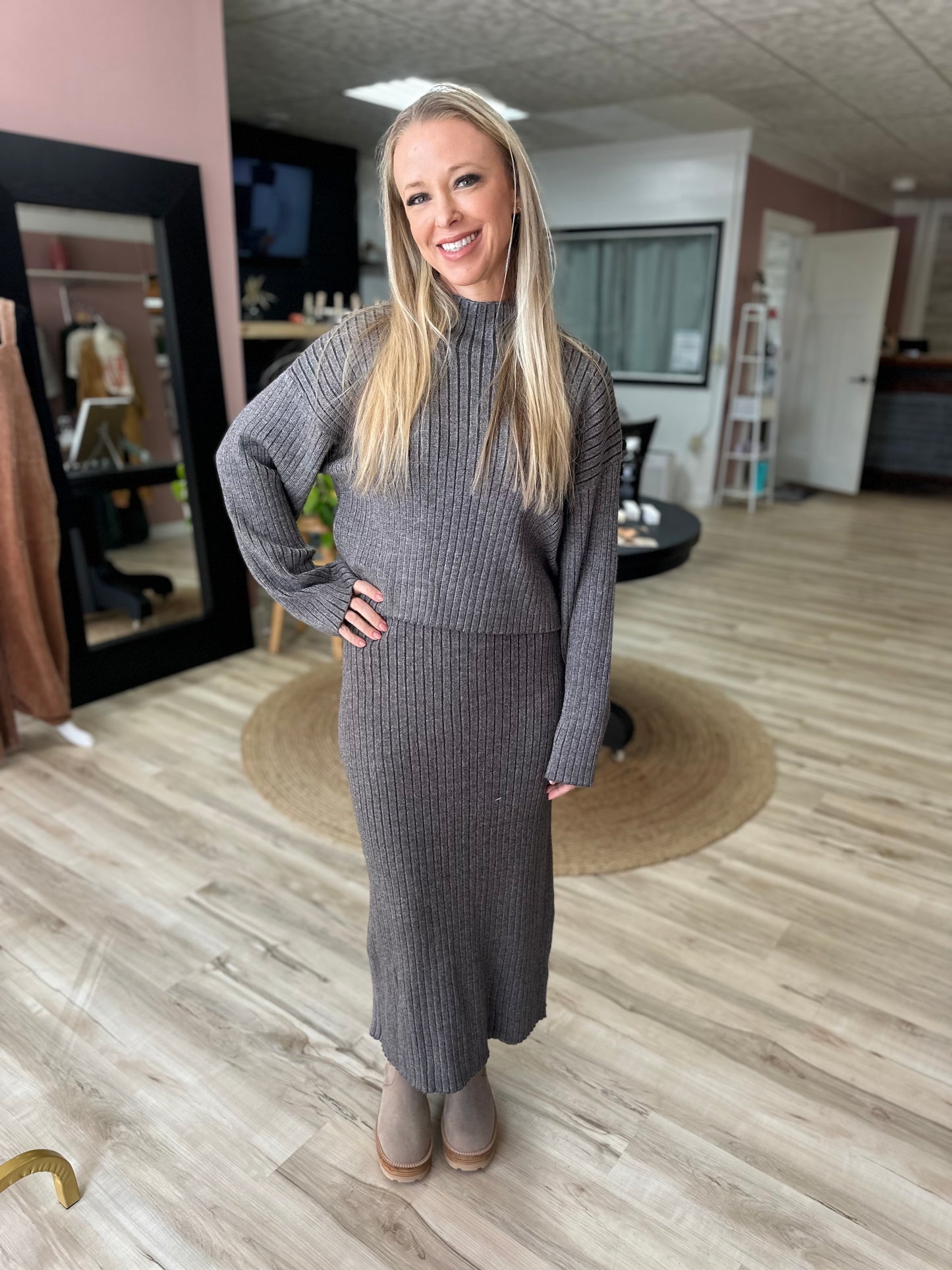 Ribbed Knit Sweater