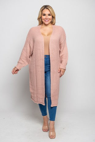 Plus Size Duster Cardigan