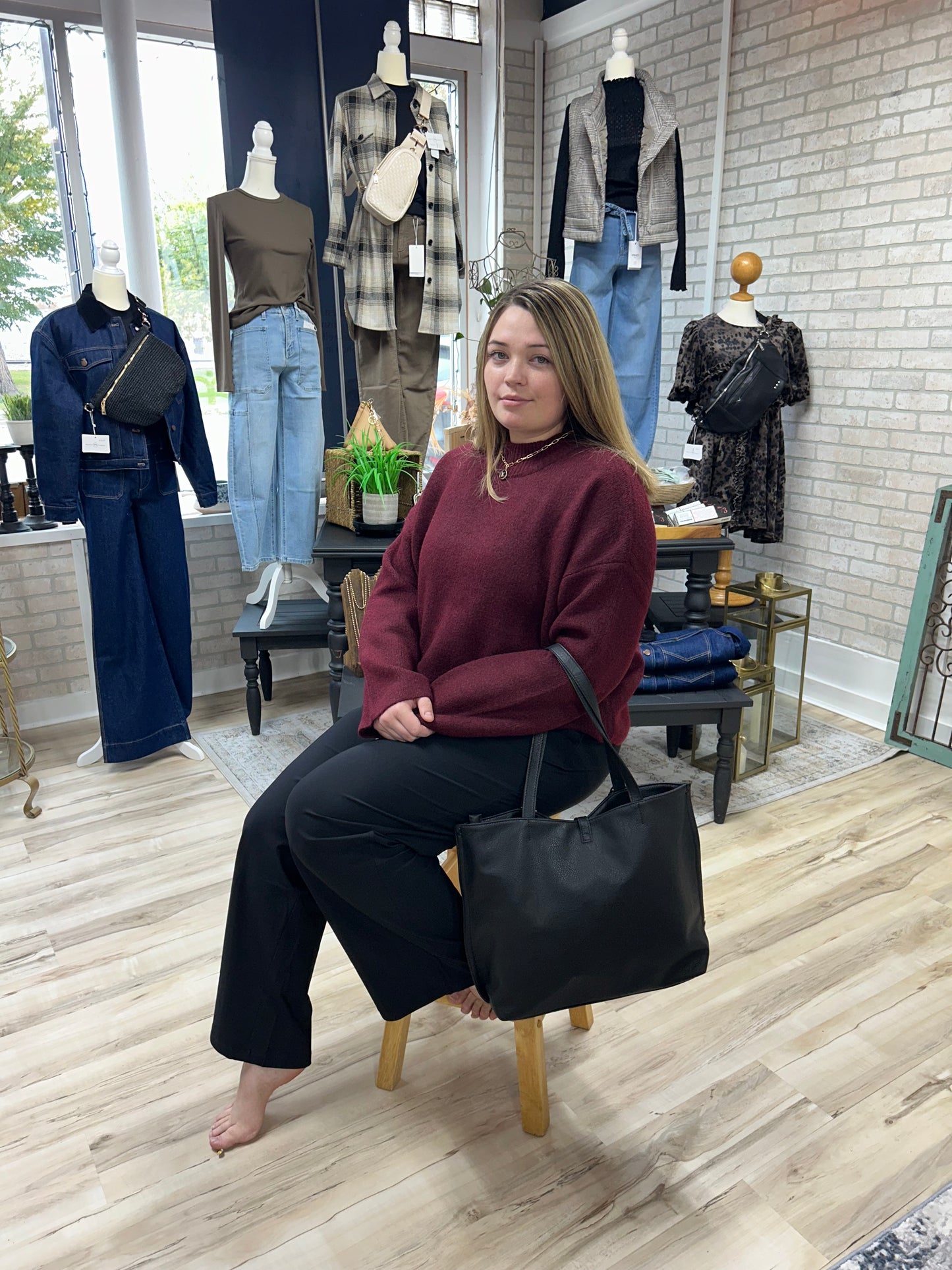 7 Diamonds Black Trousers