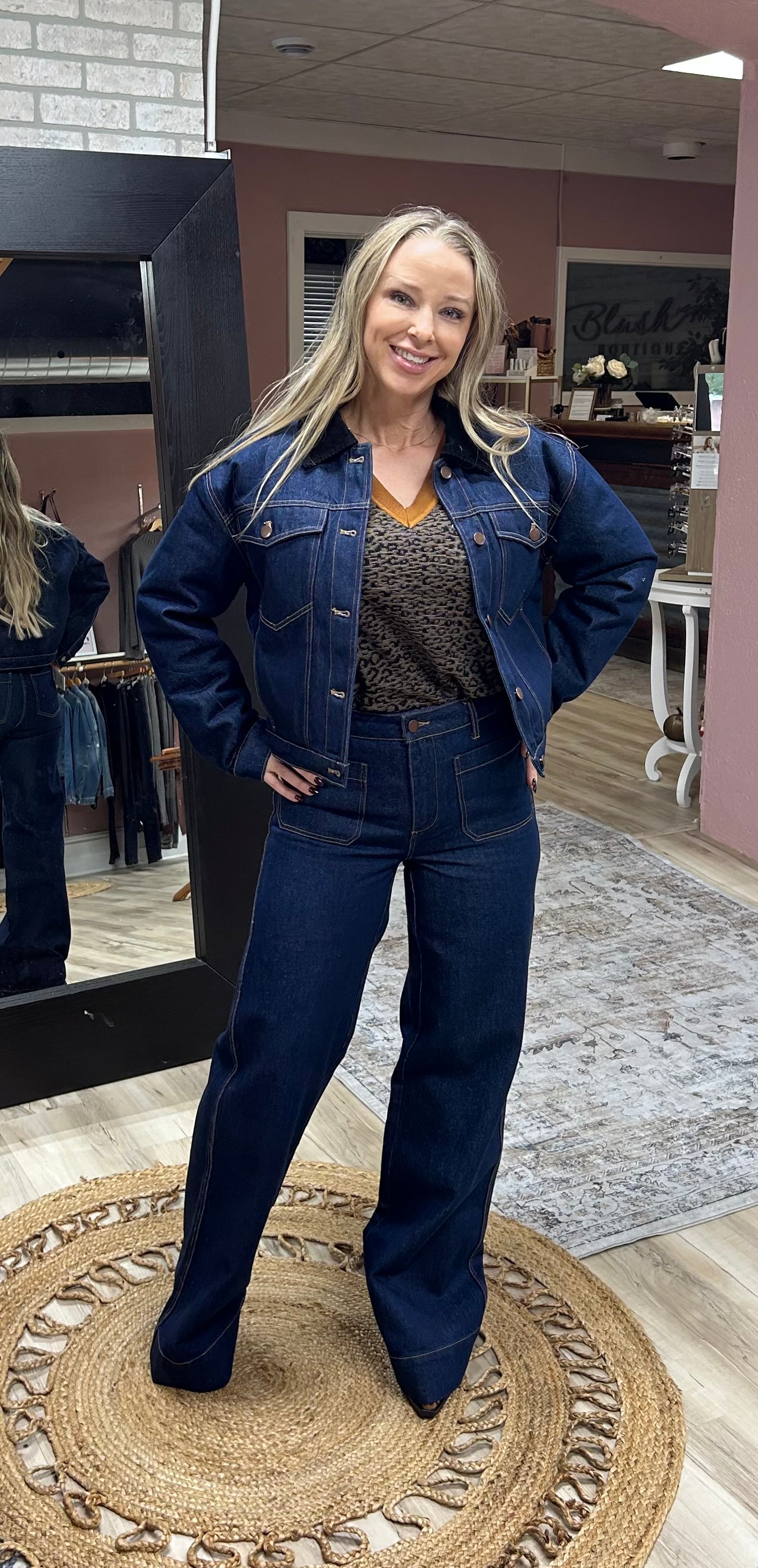 7 Diamonds - High Rise Wide Leg Denim - Long Length