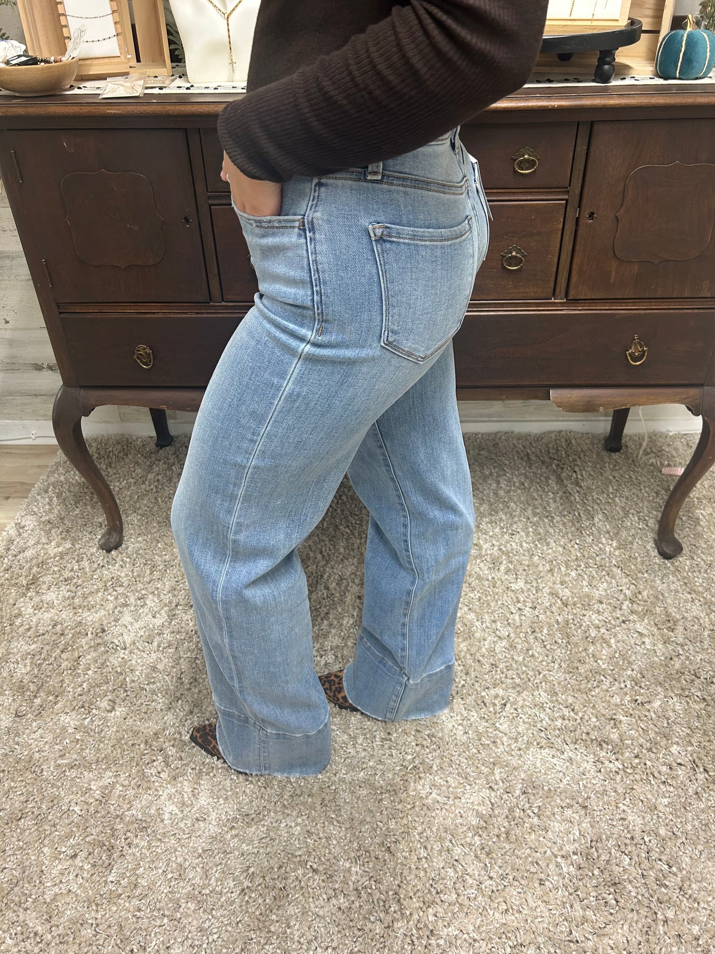 Light Wash Relaxed Denim