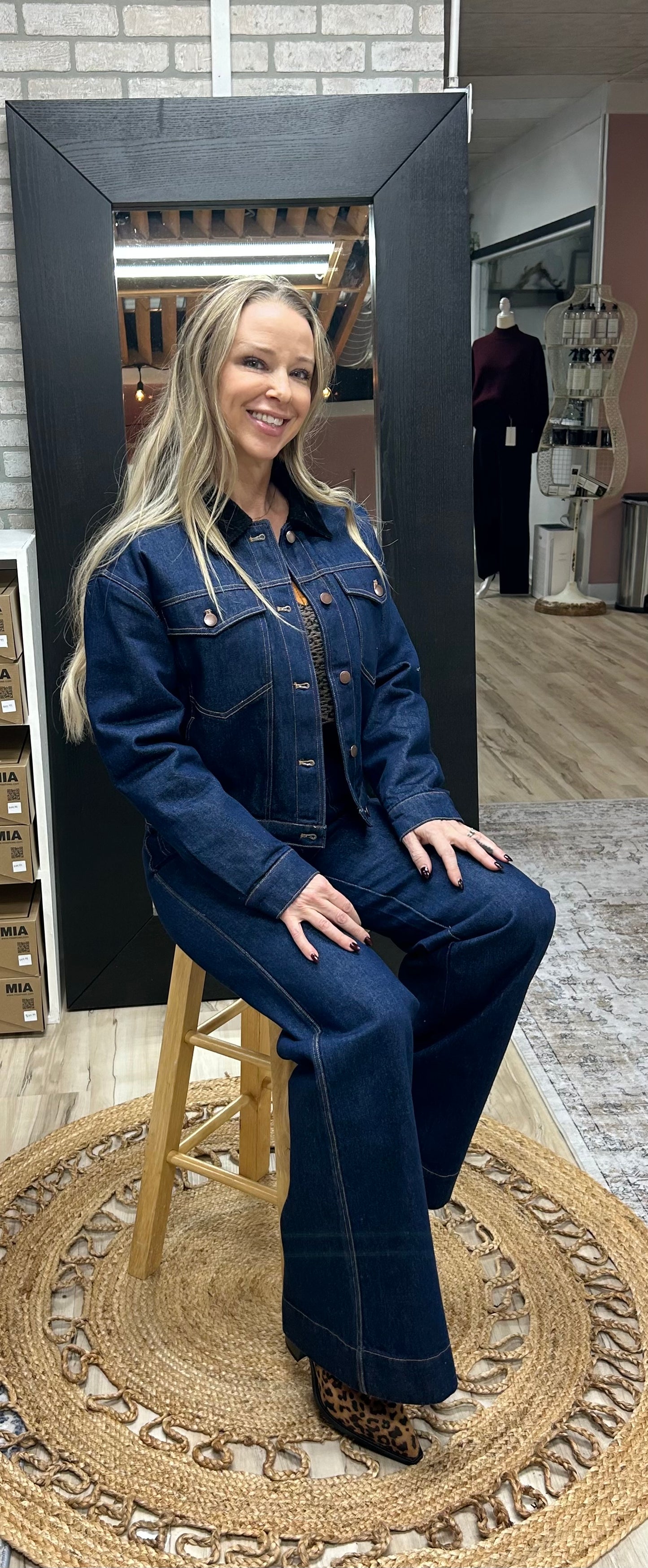 7 Diamonds - High Rise Wide Leg Denim - Long Length