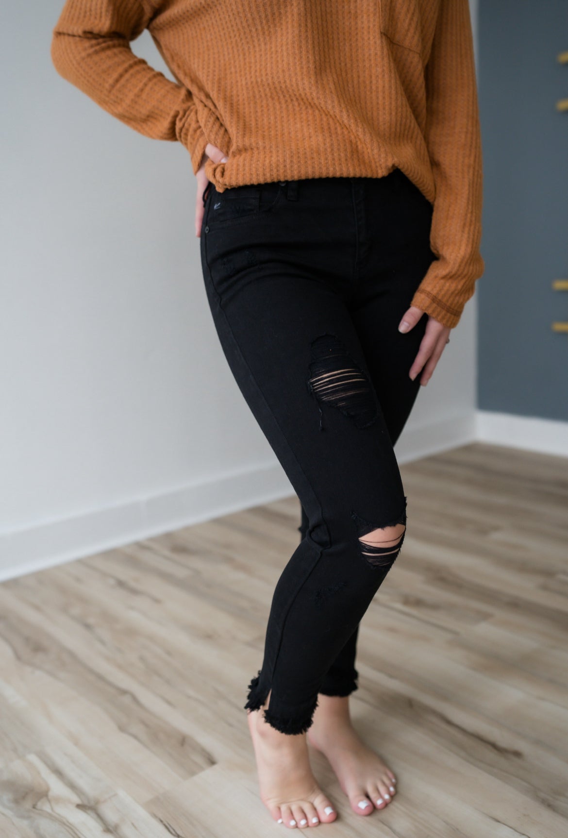 Mid Rise Ankle Skinny Jeans