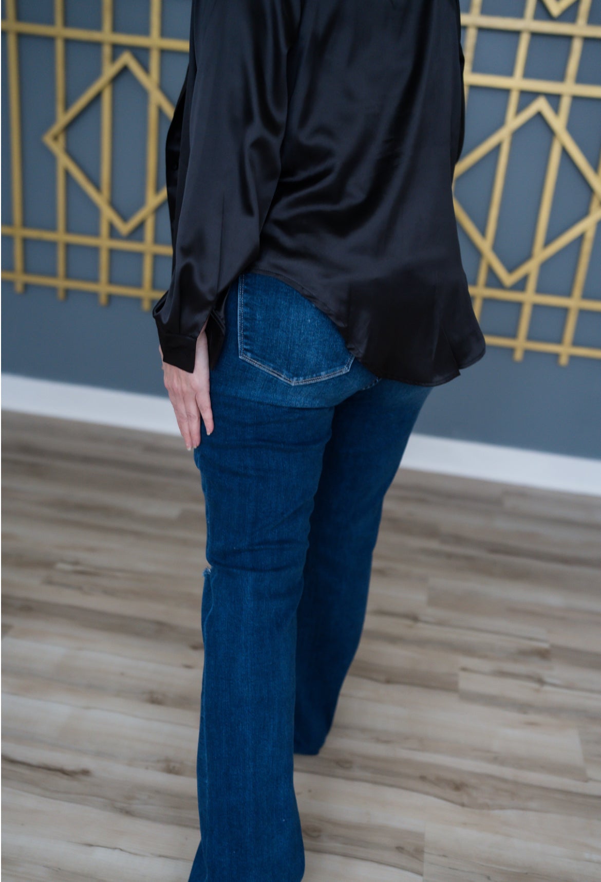 High Rise Flare Jeans - Plus