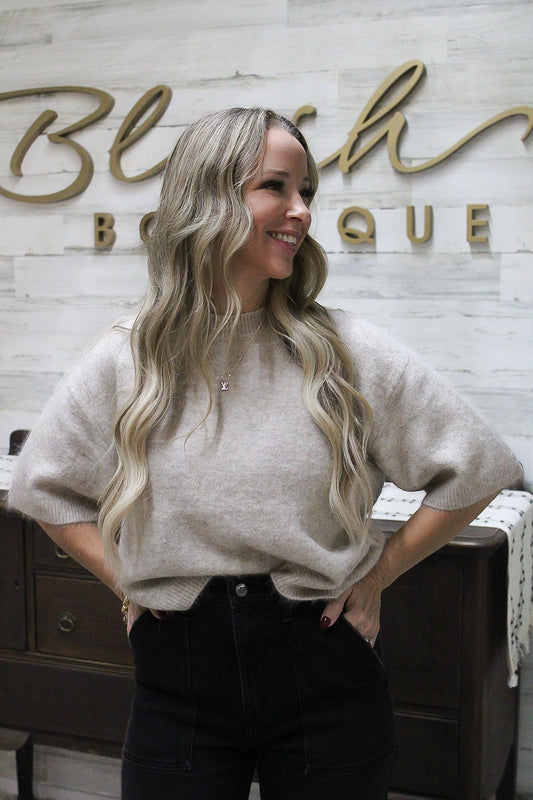 Pistola “Evelyn” Short Sleeve Sweater