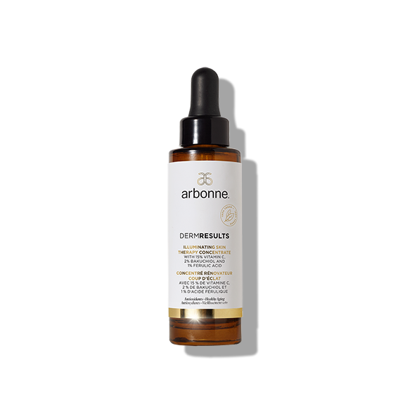 Arbonne DermResults Illuminating Skin Therapy Concentrate with 15% Vitamin C-2% Bakuchiol-1% Ferulic Acid