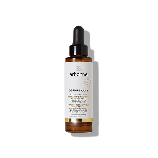 Arbonne DermResults Illuminating Skin Therapy Concentrate with 15% Vitamin C-2% Bakuchiol-1% Ferulic Acid